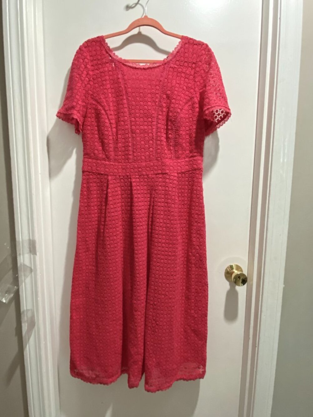 NWT Boden Broiderie Anglaise Julieta Lace Fit & Flare Romantic Midi Dress 12R US